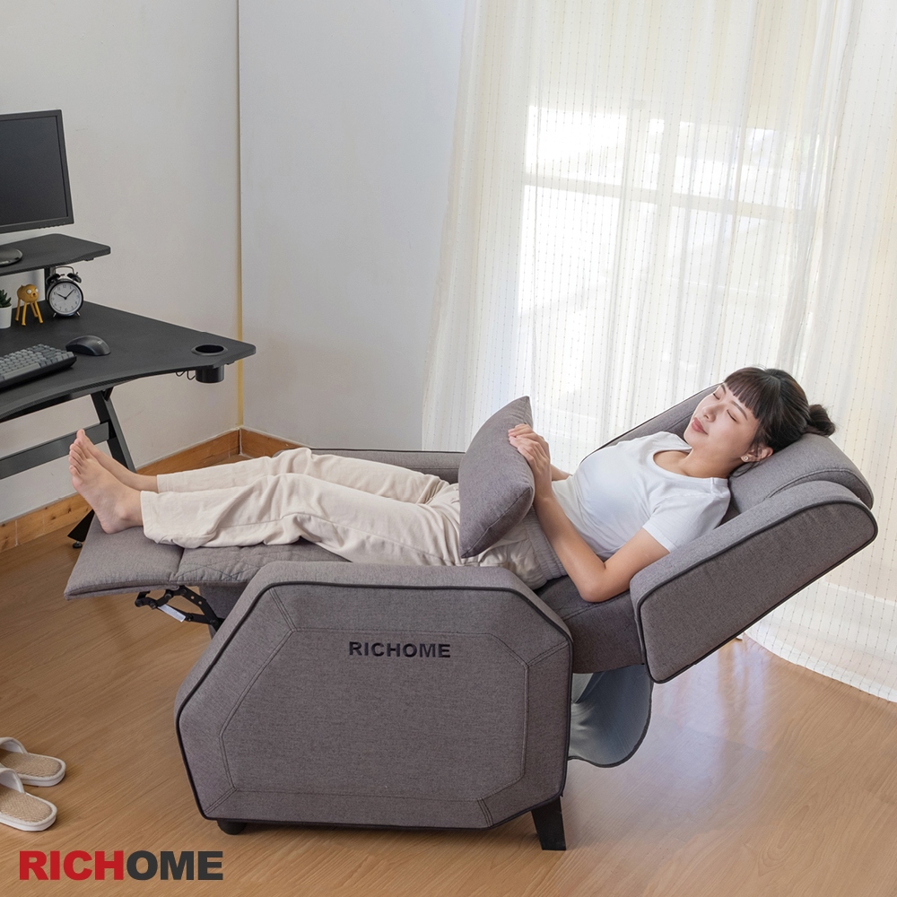 RICHOME 福利品 SF-034 尼古拉電競沙發 機能沙發 可躺沙發 休憩 單人沙發 臥室 功能沙發 客廳 禮物