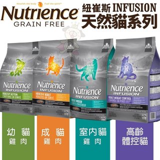 ✨橘貓MISO✨Nutrience 紐崔斯 天然貓糧2.27Kg-5kg 幼成貓 室內貓 高齡體控貓 天然貓 貓飼料