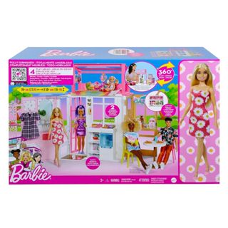 MATTEL Barbie 芭比 芭比豪華小屋 附一隻芭比 芭比 豪華小屋 芭比娃娃 芭比洋娃娃 美泰兒 正版在台現貨