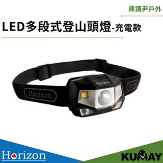 加拿大品牌 Horizon 充電式自動感應軍規LED登山頭燈 USB充電 IPX4防水防塵 高亮度超續航 天際線