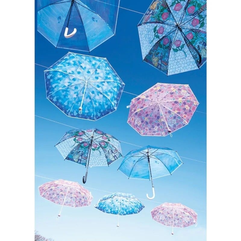 現貨＋預購！日本代購 迪士尼 千趣會 小美人魚 小熊維尼 米奇 米老鼠 雨傘 傘 透明傘 傘架