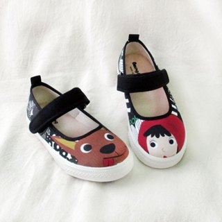 BoingBoing 4款圖案 兒童娃娃鞋 台灣製造 小紅帽鞋 童鞋 娃娃鞋 珍珠奶茶 插畫鞋 兒童節禮物
