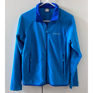 ［二手正品］日本 Mont-bell CHAMEECE 刷毛 中層 保暖 長袖 戶外 登山 外套（150）
