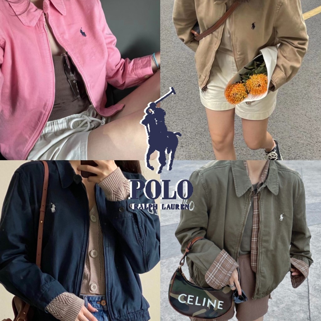 『WS』新上架🔥 Polo Ralph Lauren 小馬美式復古 小馬刺繡外套 POLO翻領夾克外套 女款