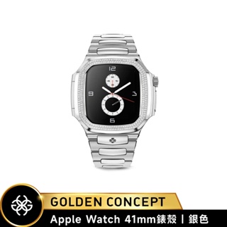 Golden Concept Apple Watch 41mm 銀錶框 銀不銹鋼錶帶 WC-ROMD41-SL