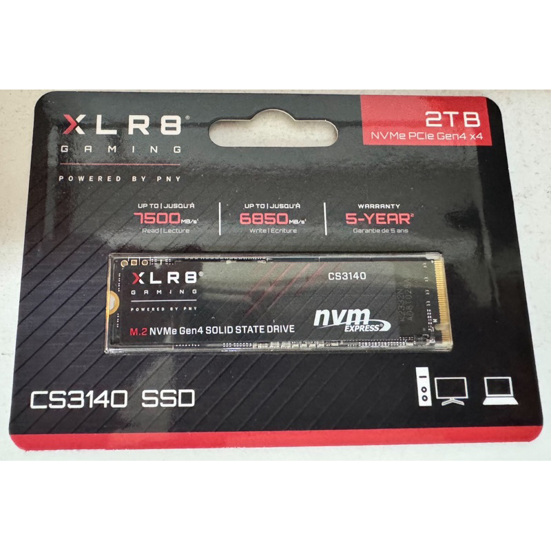 （現貨）PNY XLR8 CS3140 2TB M.2 2280 Gen4 SSD固態硬碟 PS5擴充