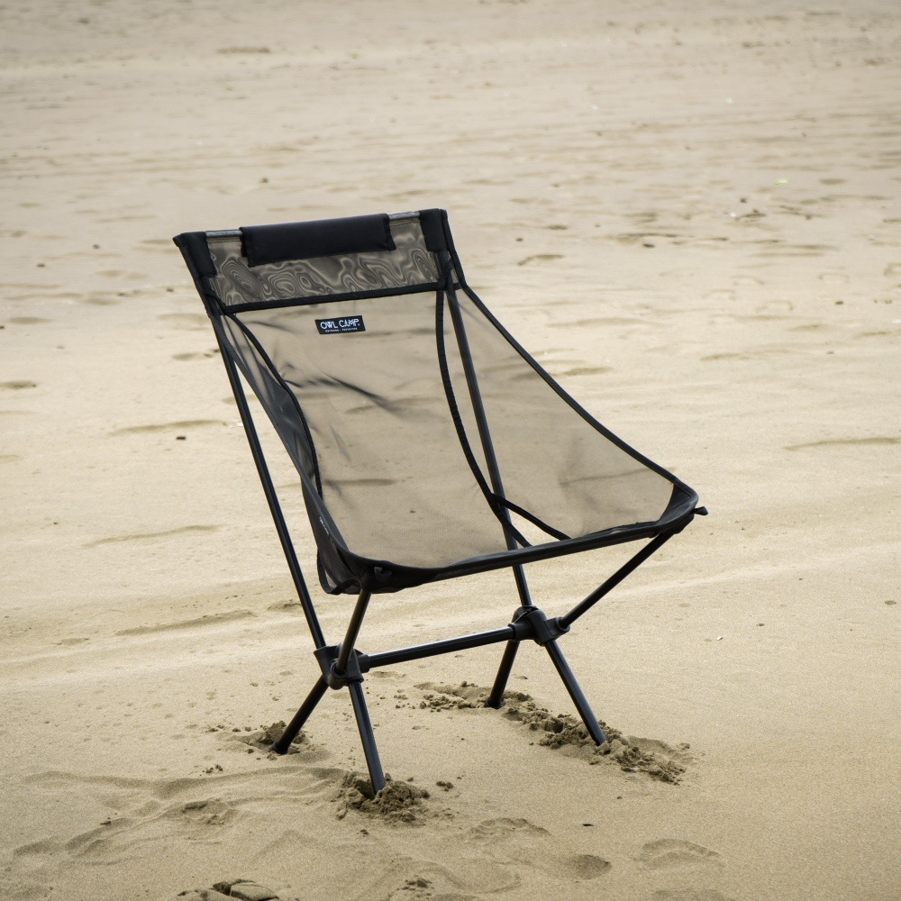 【OWL CAMP】玻璃紗中型椅 露營椅 折疊椅 摺疊椅 戶外椅 椅子