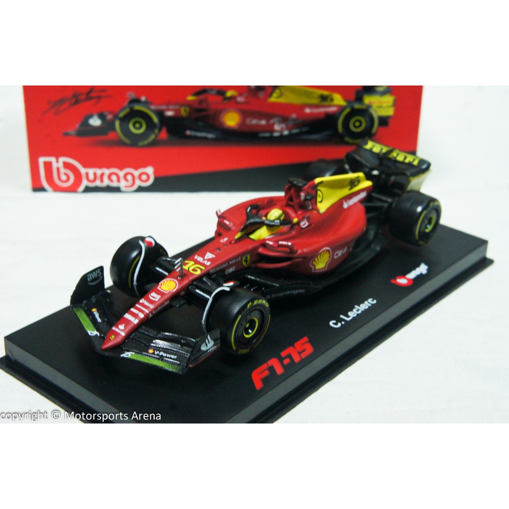 【特價現貨】1:43 Bburago F1 2022 Ferrari F1-75 Leclerc Italian GP