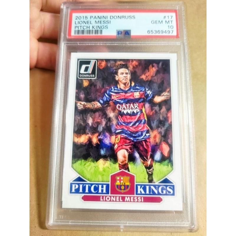 🔥第一張 油畫 PSA 10🔥2015 巴薩 Barcelona 巴塞隆納 梅西 Messi 球員卡 鑑定卡