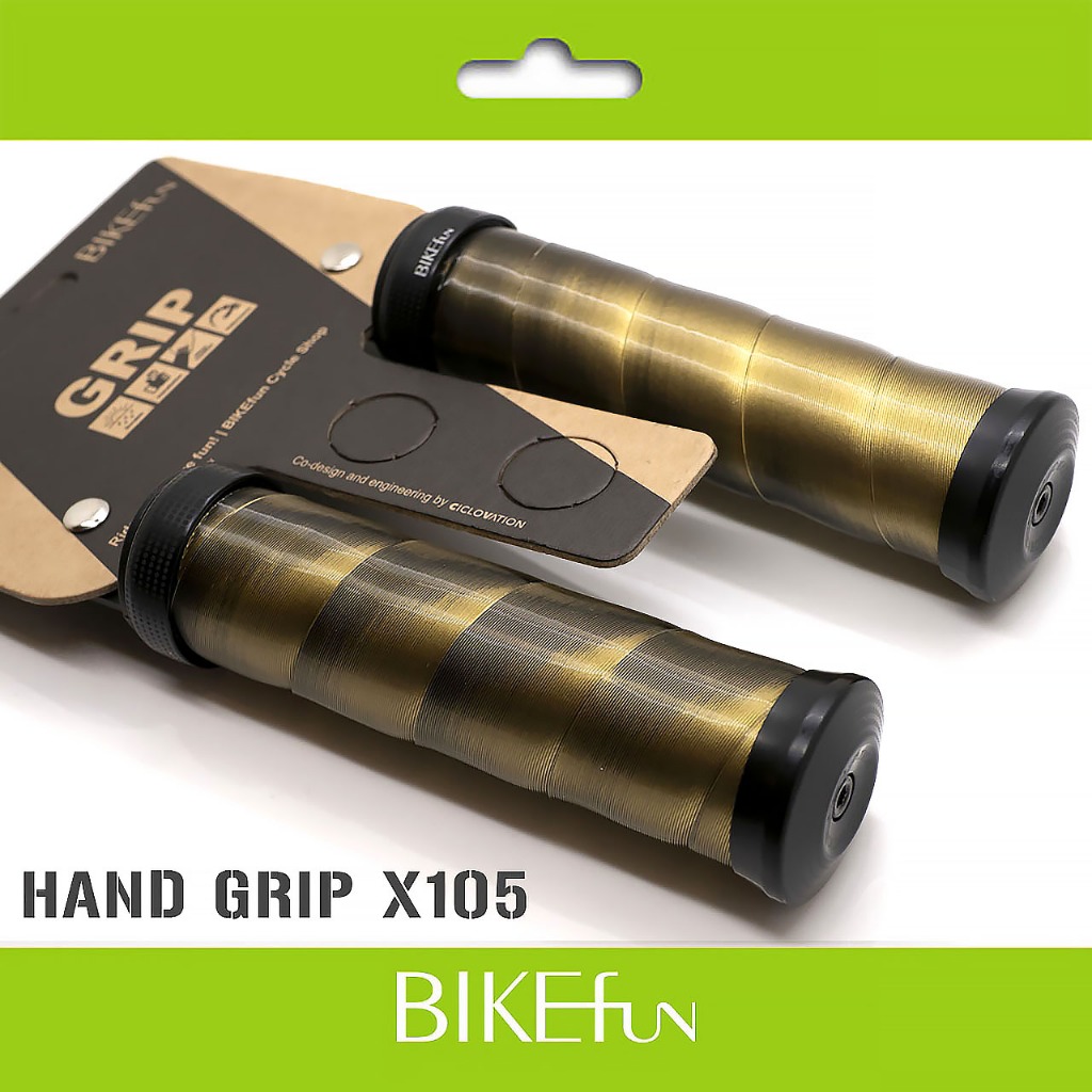 GRIP X105炫彩握把套 105mm brompton直上 小布 車把 把套 手握 握把 &gt; BIKEfun拜訪單車