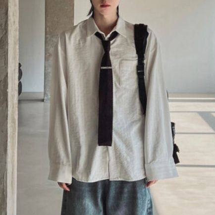 【Metanoia】🇰🇷韓製 條紋長袖襯衫