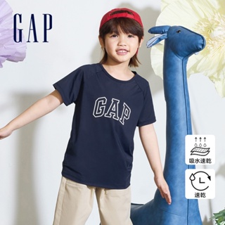 Gap 兒童裝 Logo圓領短袖T恤-海軍藍(890530)