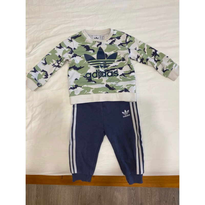 Adidas 幼童長褲、長袖套裝（80cm)
