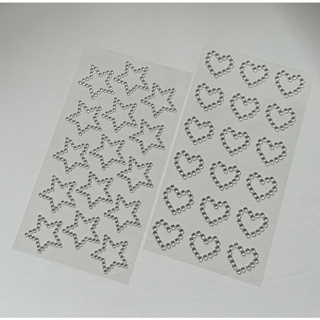 星星愛心水鑽貼 水鑽貼 裝飾貼紙 手帳 貼紙
