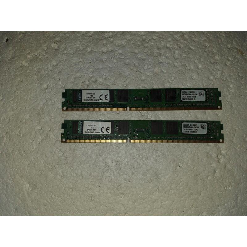 良品-Kingstone金士頓DDR3_1333,1600, 2G,4G 單,雙面顆粒,個保40天.見規格表.