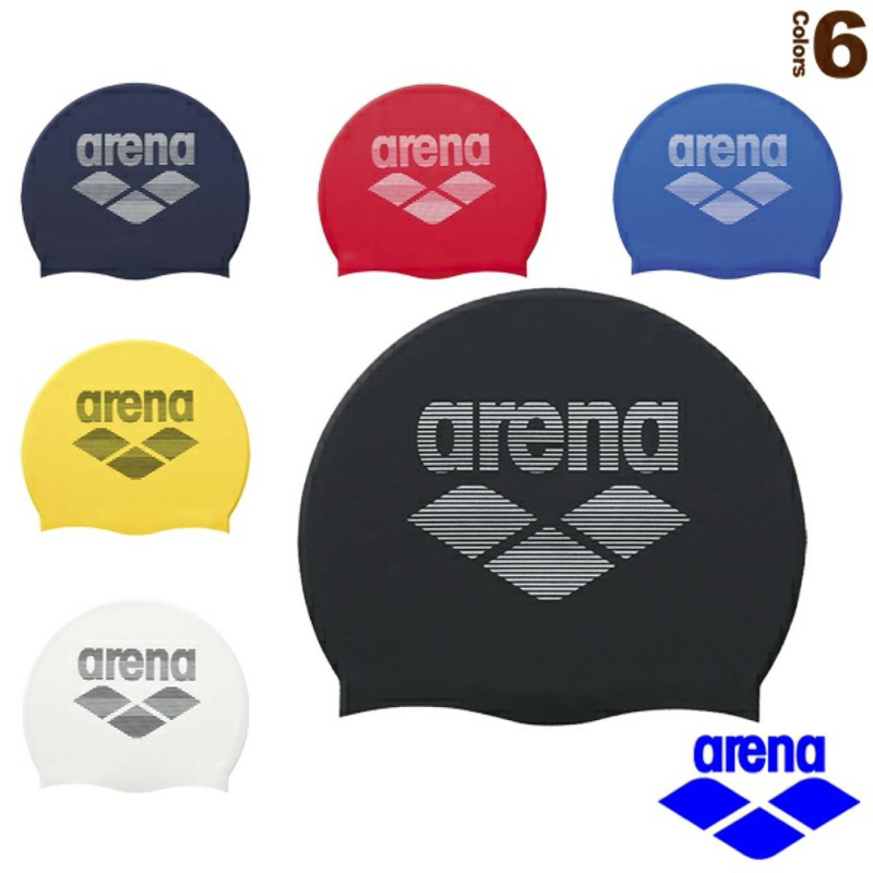 現貨日本發行(2色)arena ARN-6400防水矽膠泳帽