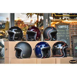 GU CAMP騎士部品 （現貨）法國 ASTONE輕量 碳纖維 復古 輕量 3/4 安全帽 復古4色