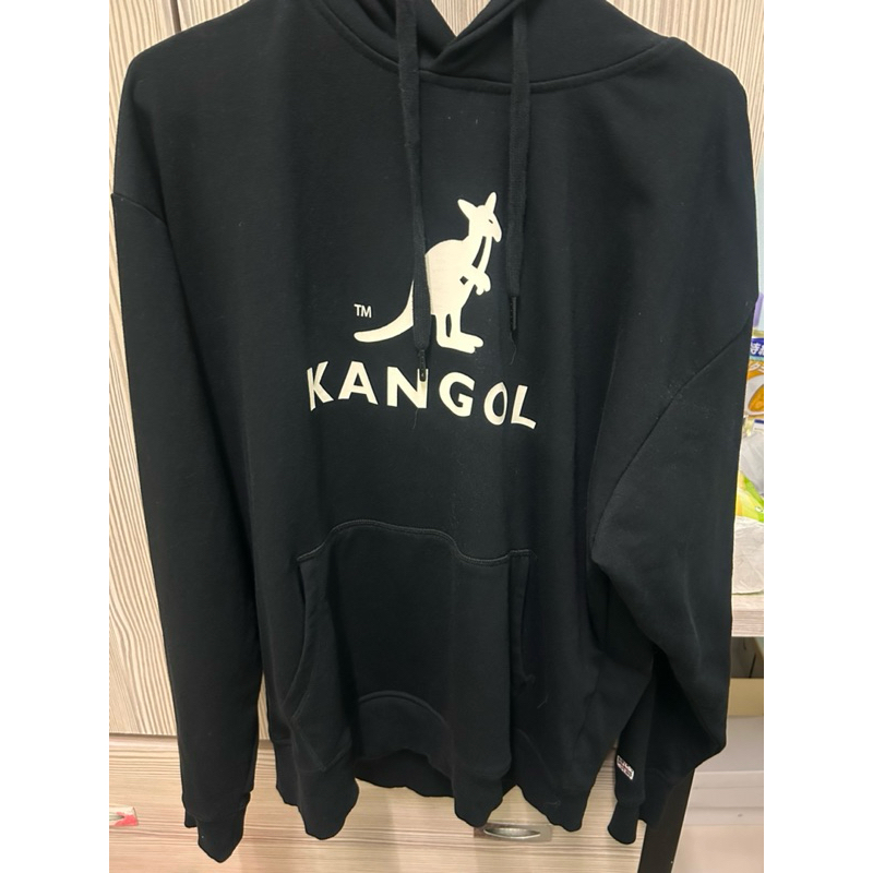 KANGOL袋鼠黑色帽T