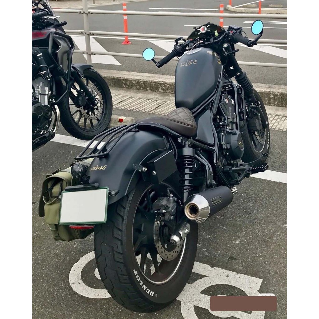 rebel1100復古型後照鏡 適用於 Honda Rebel 1100T方形後照鏡 Rebel 1100T