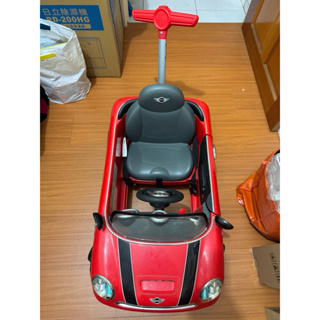 Mini Coopers握把四輪後控助步車紅色手推車後推桿 學步車 玩具車 #新莊可面交