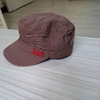 近新Lee 老帽 兒童帽子 刺繡LOGO 復古軍帽刺繡Lee兒童帽子