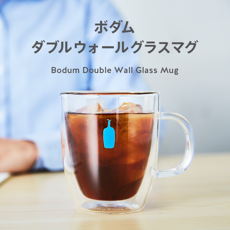 日本限定🇯🇵 BLUE BOTTLE COFFEE 藍瓶 雙層把手玻璃杯 300mL 雙層玻璃杯 咖啡杯 保溫杯 馬克杯