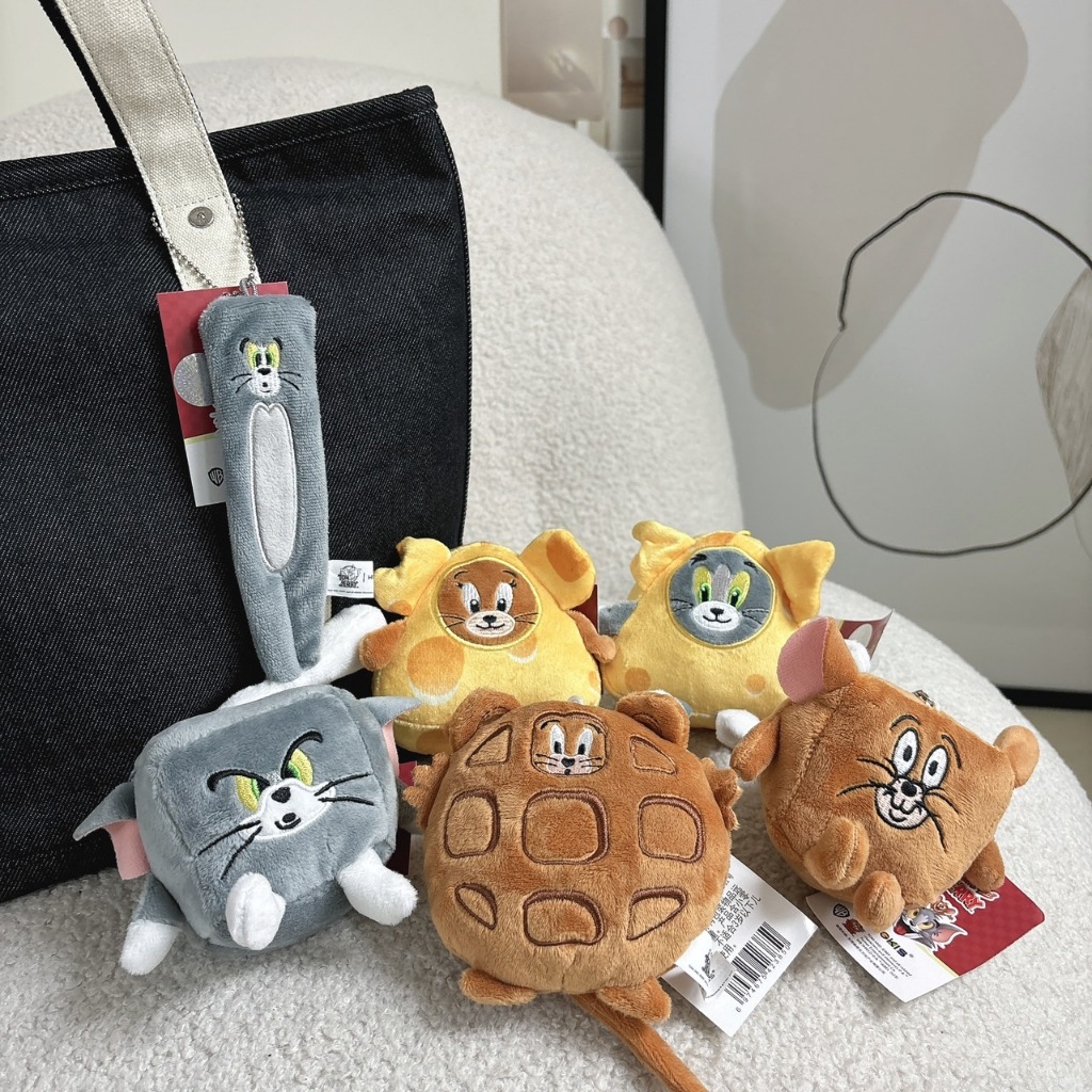 【FJstore】TOM&JERRY 湯姆貓與傑利鼠 玩偶吊飾 鑰匙圈