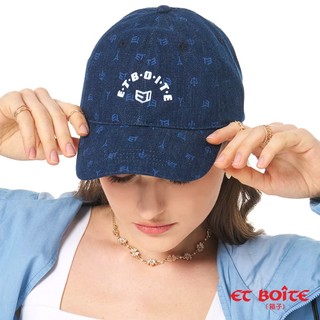 BLUE WAY ET BOiTE 箱子 - 女款 刺繡LOGO滿版印花牛仔棒球帽