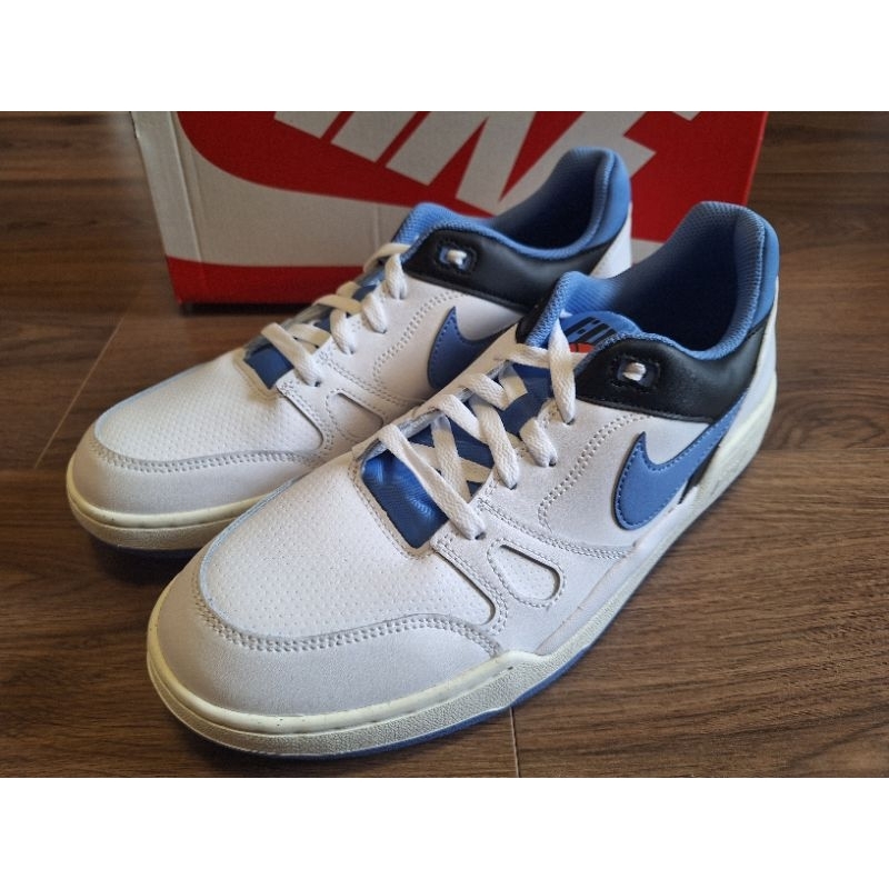 4 白藍配色復古籃球鞋 nike full force low us11 29cm 全新正品公司貨