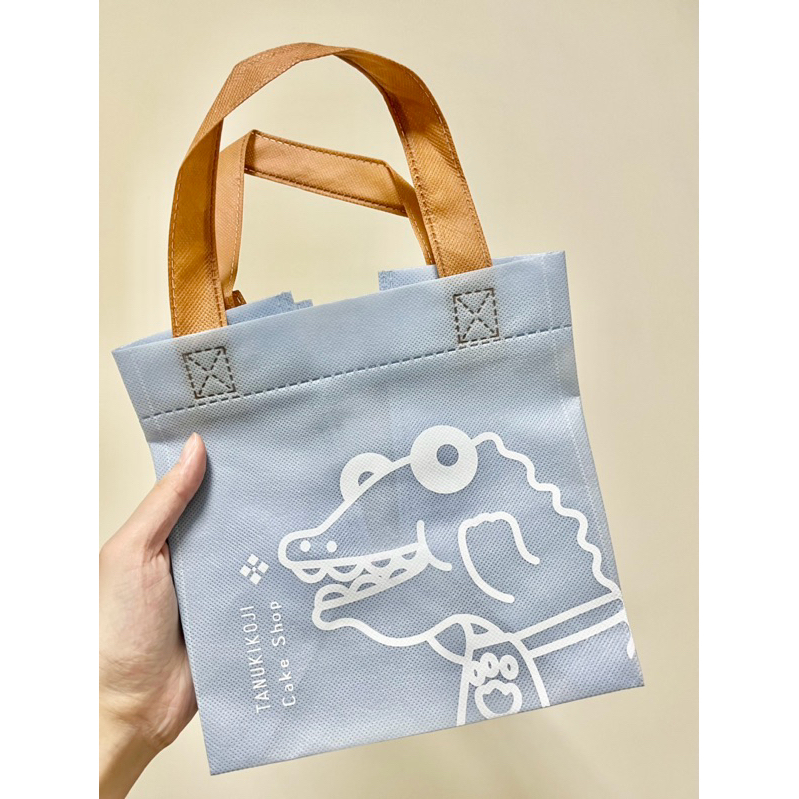 [現貨] 狸小路 環保袋 購物袋 提袋 水藍 可愛提袋 鱷魚先生