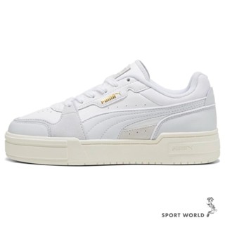 Puma 休閒鞋 女鞋 皮革 厚底 CA Pro Lux III 灰白【運動世界】39520312