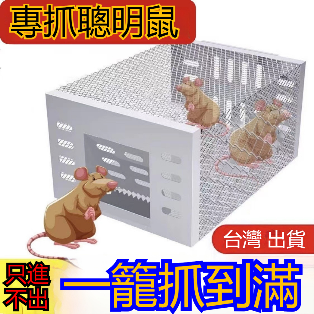 台灣出貨🐱‍🐉【喵喵汪】捕鼠器 抓老鼠神器 連續捕鼠器 滅鼠器 連續循環 捕鼠只進不出 老鼠籠 抓老鼠 老鼠夾 捕鼠神器