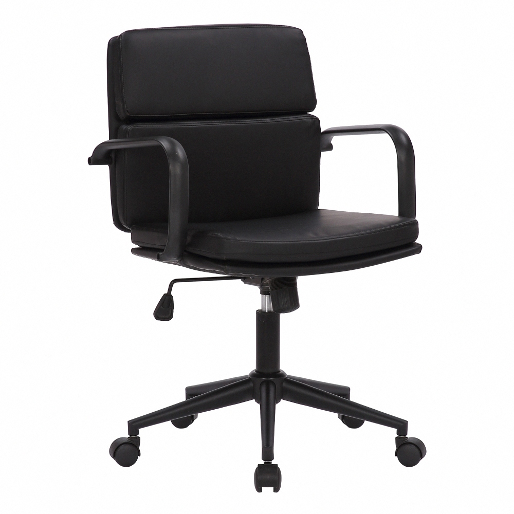整新品040301加文時尚中背電腦椅-黑色(椅背小傷)
