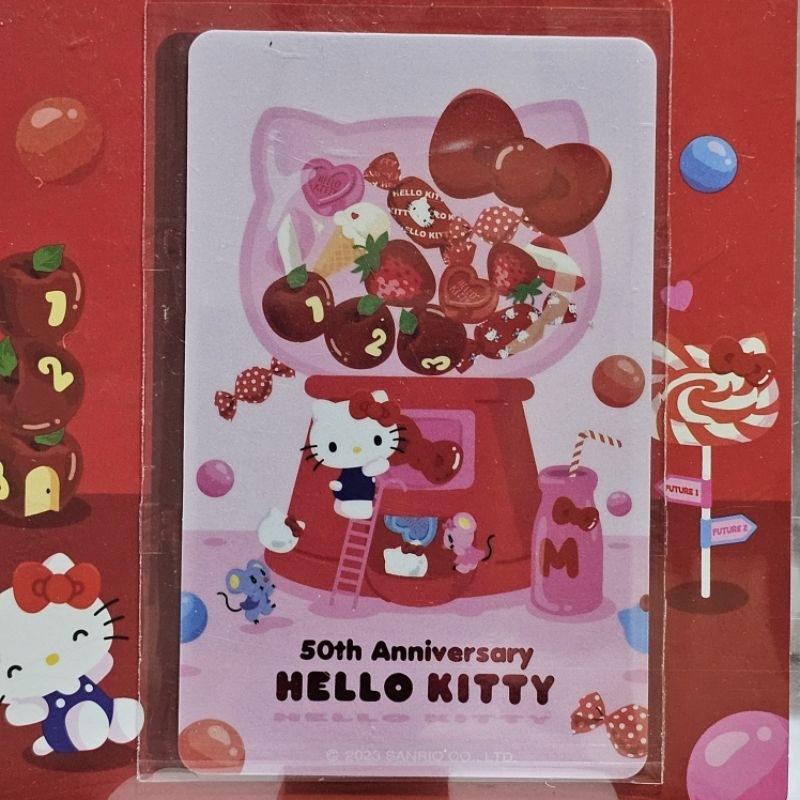 悠遊卡 HELLO KITTY 50TH悠遊卡-candy bar