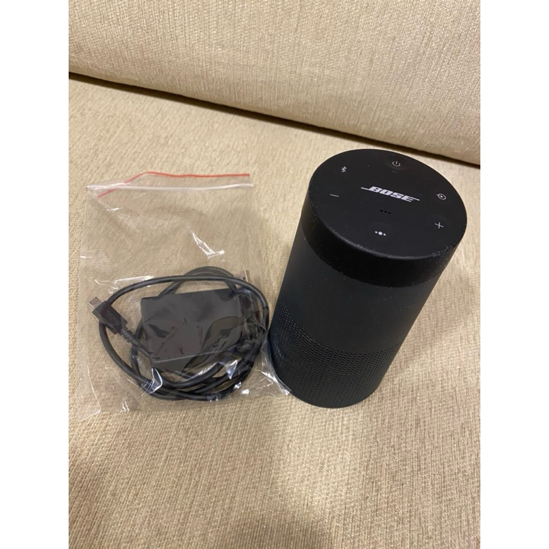 二手過保無盒BOSE SoundLink Revolve  II 防潑水 360° 全方向聲音  可攜式藍牙揚聲器 黑色