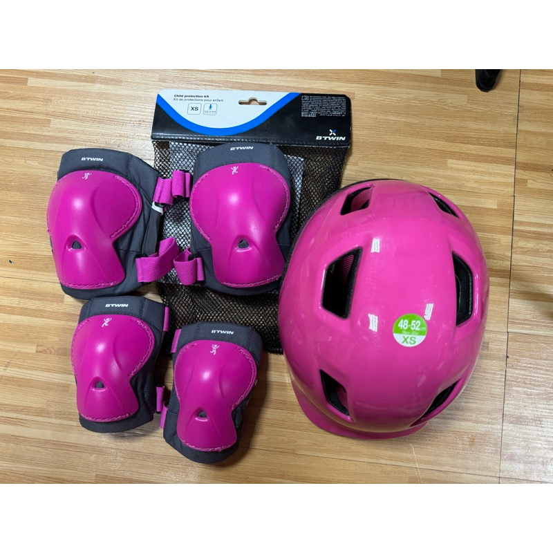 二手 迪卡儂 兒童護具 安全帽 腳踏車/溜冰護具