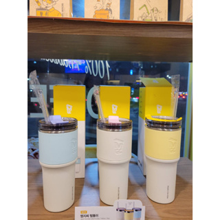【韓國預購】韓國連鎖咖啡廳 MEGA COFFEE 吸管不銹鋼杯 ❣樂在韓國代購❣