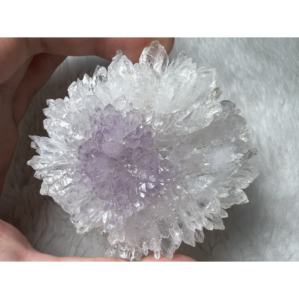 巴西 天然水晶 紫水晶 紫水晶花 晶簇 原礦 No.2