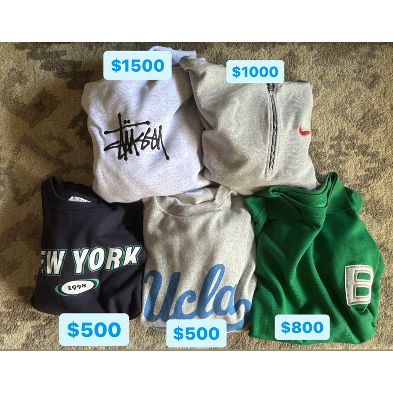 stussy NIKE BLUR 帽T  大學T  衛衣