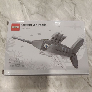 全新海洋動物積木 劍魚模型 兼容樂高 益智玩具 兒童禮物