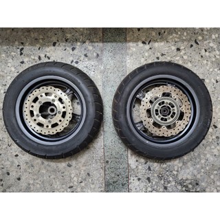 光陽 DownTown 350i 前輪框 後輪框 前輪 後輪 碟盤 原廠 零件 中古 二手 殺肉 Down Town
