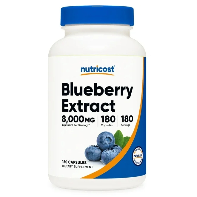 代購🌟美國空運原裝，藍莓萃取物⭐trunature1000mg200顆🔥Nutricost有機藍莓粉👍Nutricost