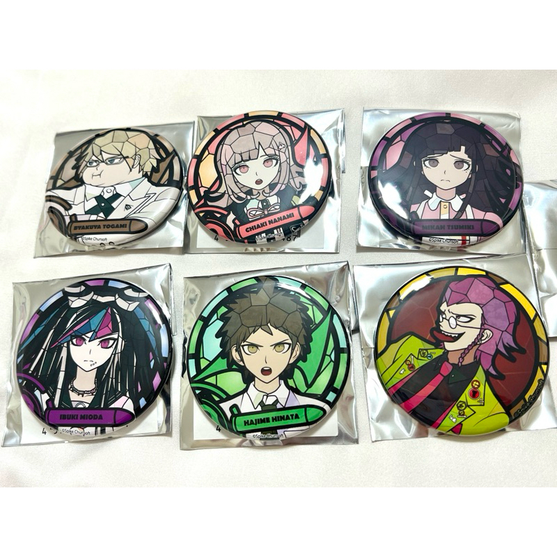 槍彈辯駁 彈丸論破二代 stained 彩窗系列徽章 七海千秋 日向創 罪木蜜柑 澪田唯吹 小泉真昼 終里赤音 西園寺