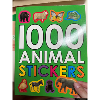 全新1000 Animal Stickers Priddy Books活動系列貼紙書操作書英文附中文翻譯男孩女孩適用