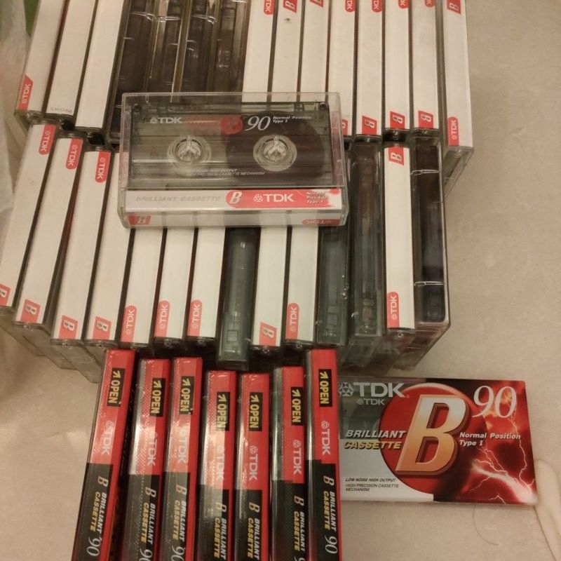 日本Tdk B卡式 空白錄音帶 90分鐘 卡帶外盒  有全新/ 二手 早期隨身聽卡帶空盒 全買可議價 塑膠殼