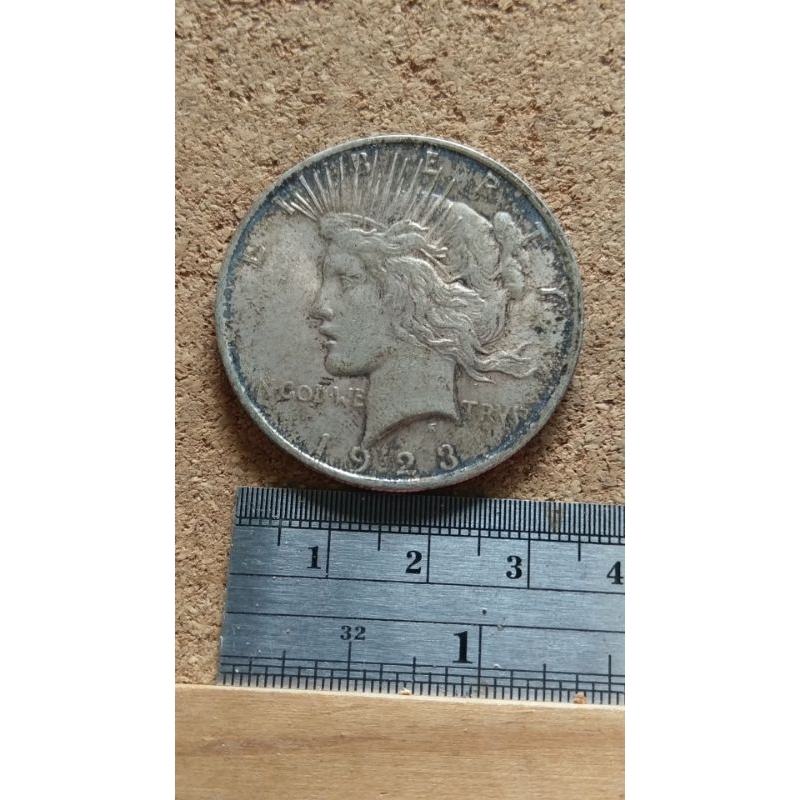 X243--1923美國和平老銀幣--美品--13