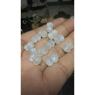 1440 長13-13m寬5-9.5m 藍月光石 藍月光 雙頭蓮花珠 蓮花珠 設計款 DIY 手串 手珠 手鍊 A