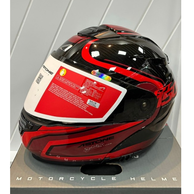 全新 ASTONE RT1500 AI7 透明纖維/紅 碳纖維 可掀式 全罩 安全帽 可樂帽 輕量化 內藏墨鏡