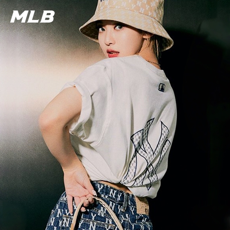 🇰🇷韓國代購 MLB 短袖 MONOGRAM T恤 經典款 後背鏤空標 NY 純色 紐約洋基隊 3ATSM20
