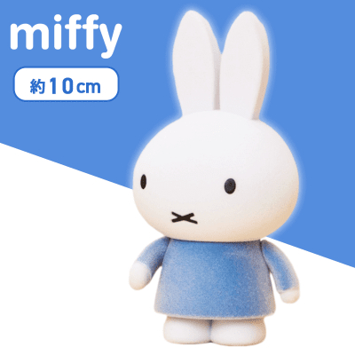【QQ公仔物語】【AA261】【現貨】Taito Miffy 米菲兔植絨可動玩偶 10cm 藍衣 日版